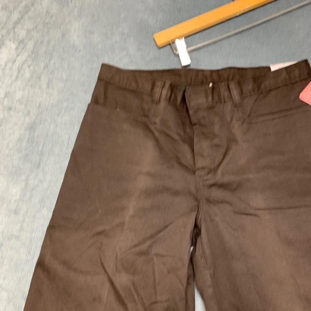 Dickies Shorts Womens 11 Black Cotton Stretch Pockets Outdoor Flat Front Zip Fly